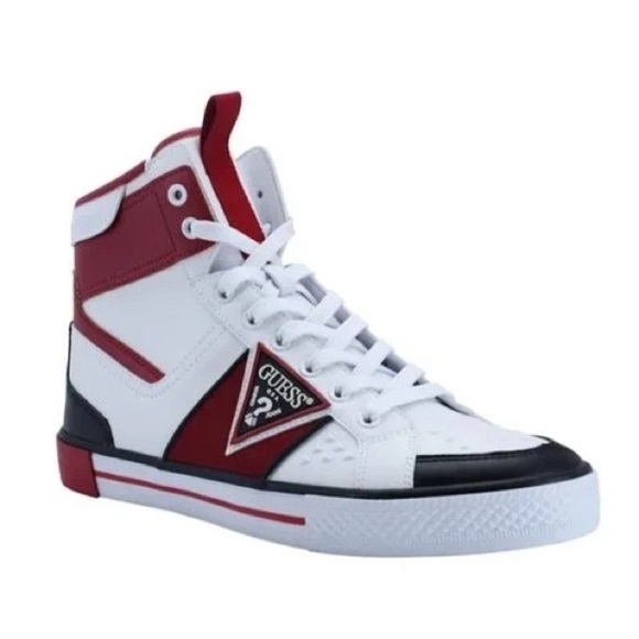 Guess Other - GUESS Maeno Triangle Logo High-Top Sneakers sz 13